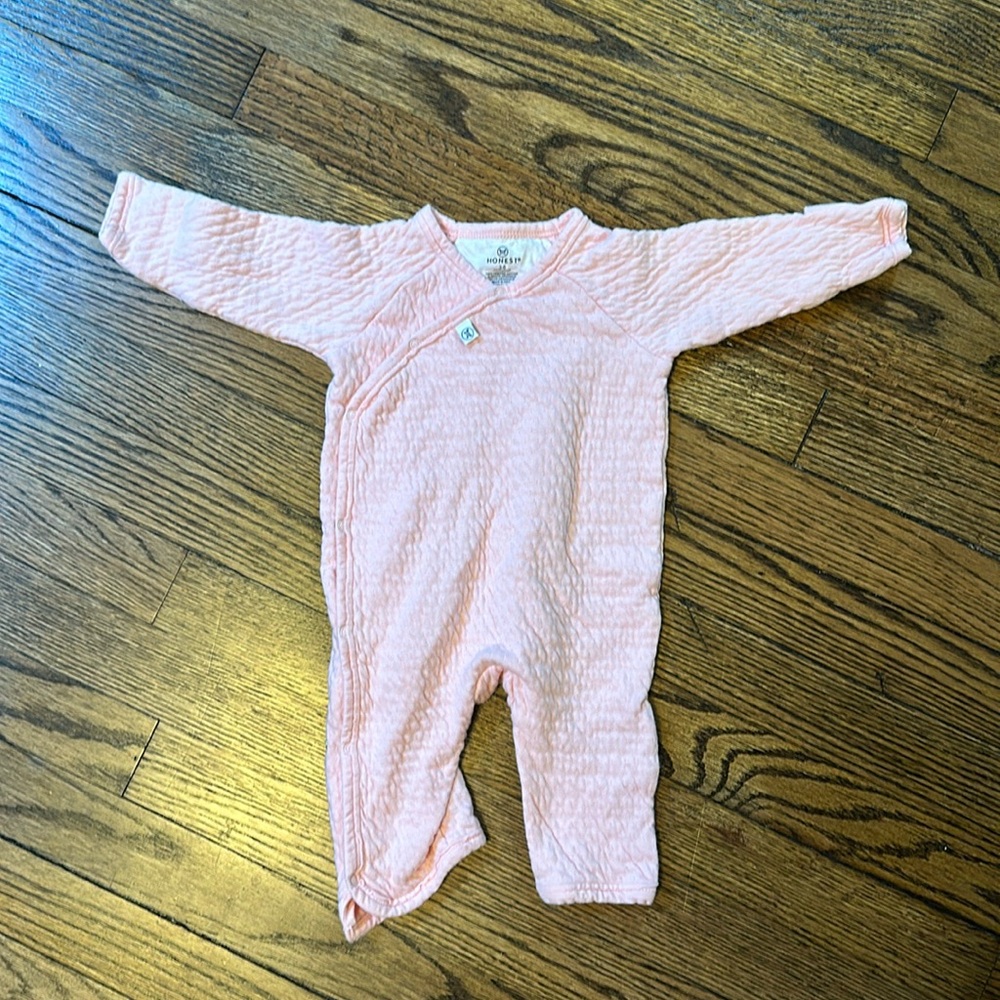 Honest company 3 to 6 month, organic cotton coverall